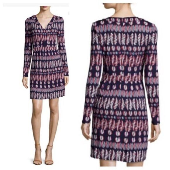 TORY BURCH   fantasy printed mini dress XL - Picture 1 of 10